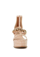 BONITA METAL CHAIN ZIP UP SANDAL - SELFTRITSS