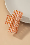 Transparent checker pattern hair claw clip - SELFTRITSS   