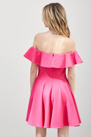 A Line Ruffle Dress - SELFTRITSS   