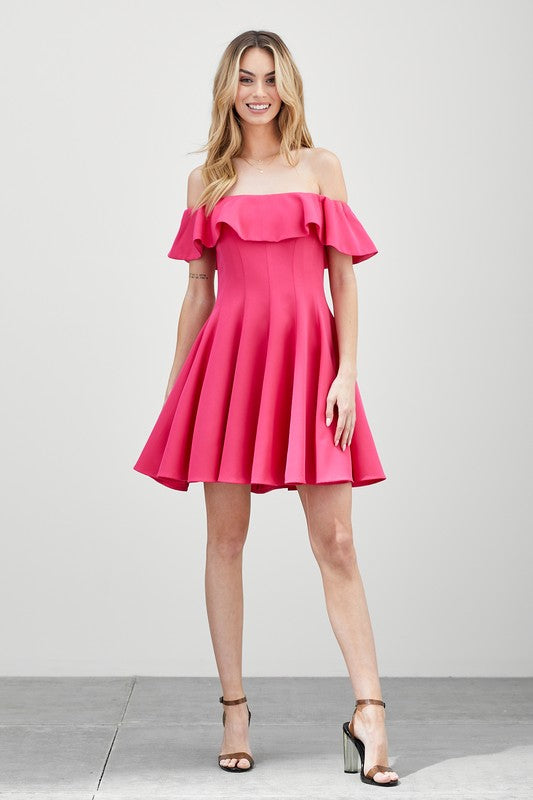 A Line Ruffle Dress - SELFTRITSS