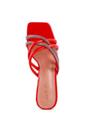 Parisian Cut Out Heel Diamante Sandals - SELFTRITSS
