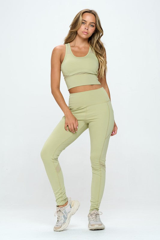 Women's Two Piece Activewear Set Cut Out Detail - SELFTRITSS