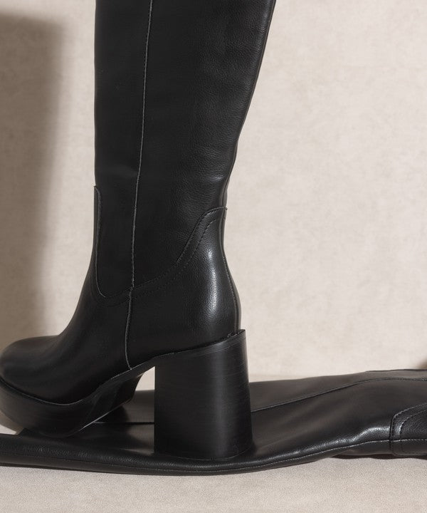 Oasis Society Juniper - Platform Knee-High Boots - SELFTRITSS   