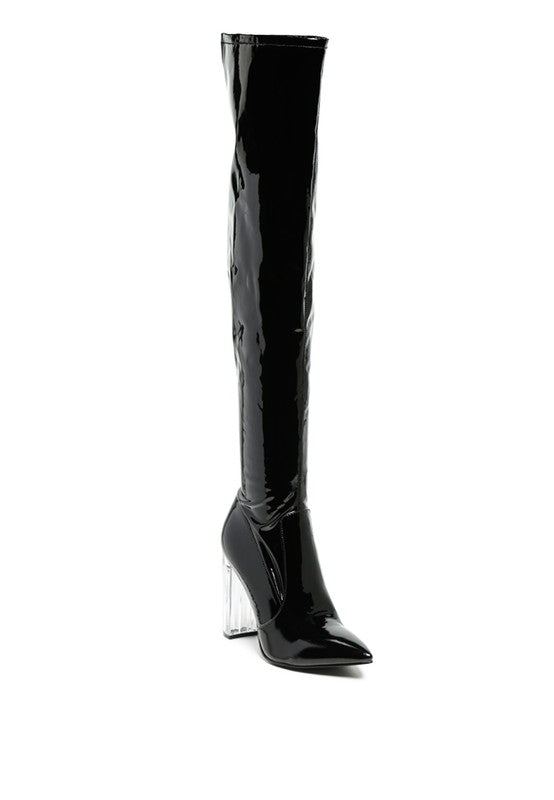 Noire Thigh High Long Boots - SELFTRITSS