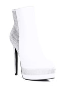 ENCANTO Diamante Set High Heeled Ankle Boot - SELFTRITSS   