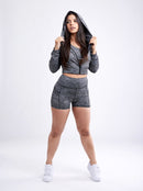 High-Waisted Athletic Shorts with Side Pockets - SELFTRITSS   