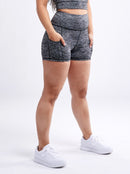 High-Waisted Athletic Shorts with Side Pockets - SELFTRITSS   