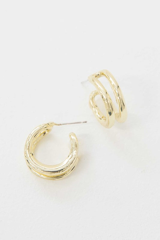 Duple Hoop Earrings - SELFTRITSS   