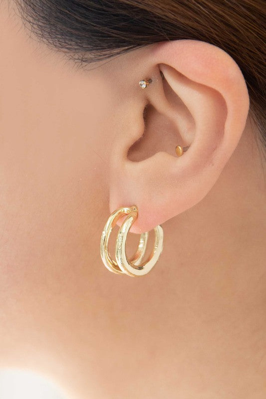 Duple Hoop Earrings - SELFTRITSS   