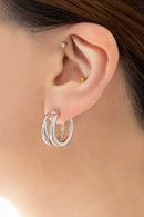 Duple Hoop Earrings - SELFTRITSS   