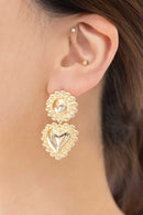 Affinity Heart Drop Earrings - SELFTRITSS