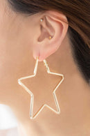 2D Shapes Asymmetrical Hoop Earrings - SELFTRITSS   