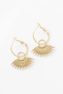 Palm Drop Hoop Earrings - SELFTRITSS   