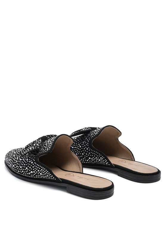Whoopie Embellished Casual Bow Mules - SELFTRITSS