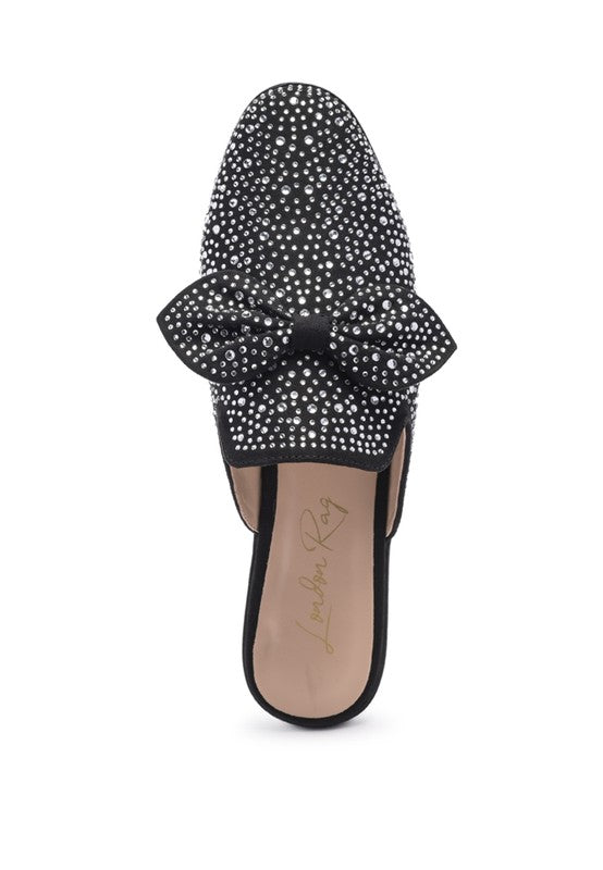 Whoopie Embellished Casual Bow Mules - SELFTRITSS