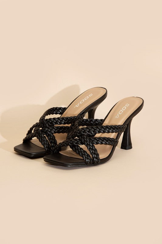 Double Cross Braided Heels - SELFTRITSS   