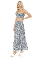 Women's Floral Skirt and TOP Set - SELFTRITSS   