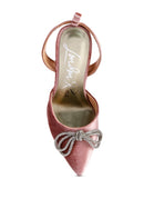 Big Treat Rhinestone Embellished Lace Up Sandals - SELFTRITSS