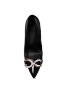 Buckle Embellished Stiletto Pump Shoes - SELFTRITSS