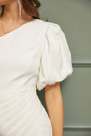 One Shoulder Ruffle Dress - SELFTRITSS