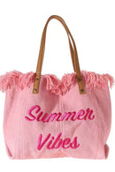 Summer Vibes Tote Handbag Purse Beach Totes - SELFTRITSS   