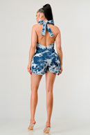 Athina tie dye short casual romper - SELFTRITSS