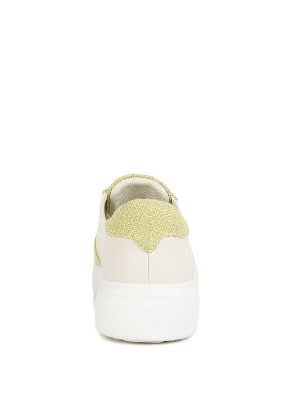 Kjaer Dual Tone Leather Sneakers - SELFTRITSS   