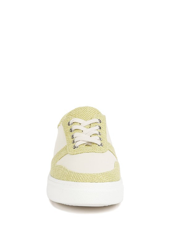 Kjaer Dual Tone Leather Sneakers - SELFTRITSS   