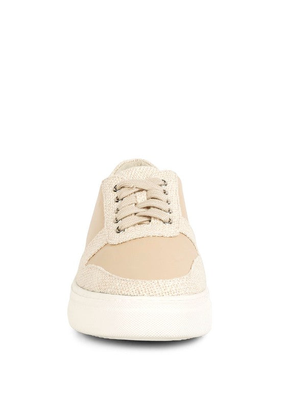 Kjaer Dual Tone Leather Sneakers - SELFTRITSS   