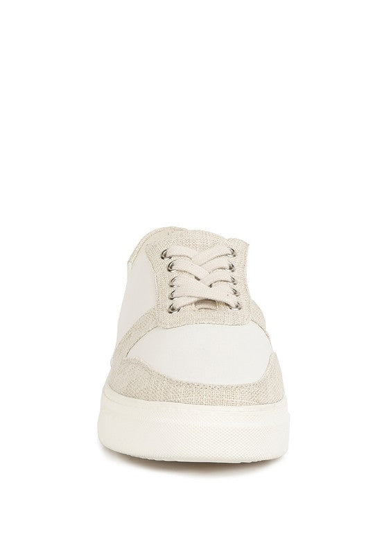 Kjaer Dual Tone Leather Sneakers - SELFTRITSS   