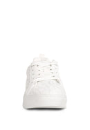 Flakes Lace Detail Low Platform Sneakers - SELFTRITSS