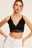 Crochet Lace Bralette Top - SELFTRITSS   