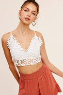 Crochet Lace Bralette Top - SELFTRITSS   