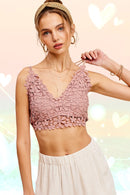 Crochet Lace Bralette Top - SELFTRITSS   