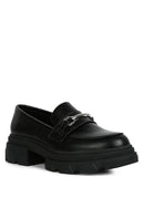 Oklyn Horsebit Emblesihed Chunky Platform Loafers - SELFTRITSS