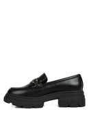 Oklyn Horsebit Emblesihed Chunky Platform Loafers - SELFTRITSS