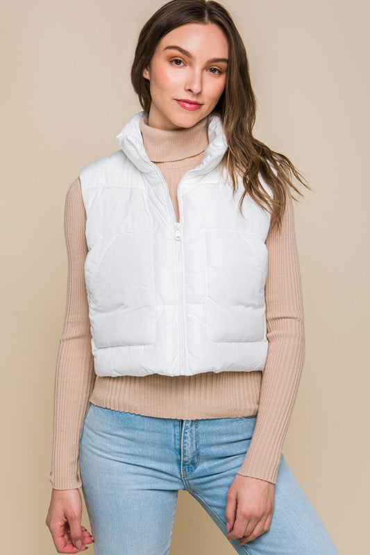 Puffer Vest With Pockets - SELFTRITSS   