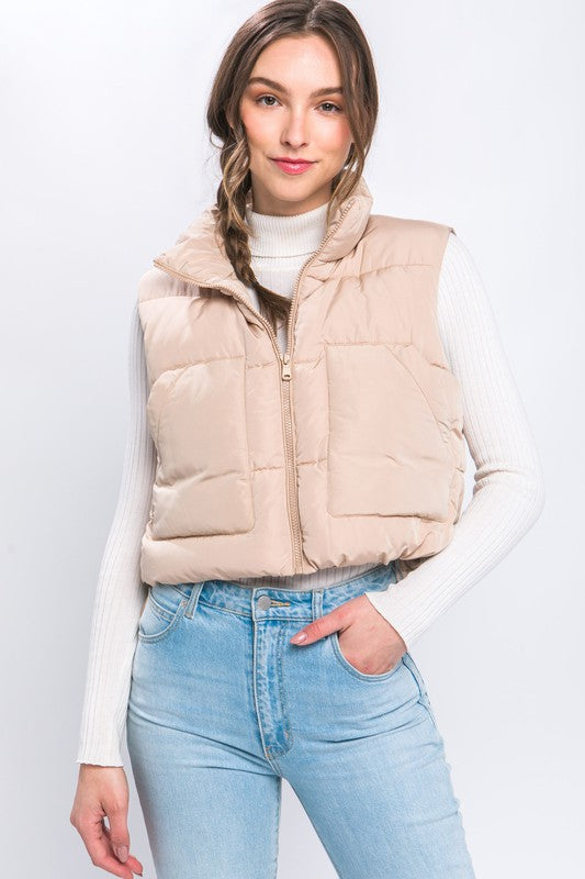 Puffer Vest With Pockets - SELFTRITSS   