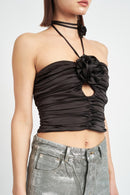 ROSETTE HALTER TUBE TOP - SELFTRITSS   