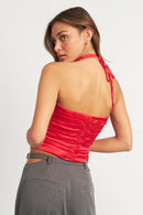 ROSETTE HALTER TUBE TOP - SELFTRITSS   