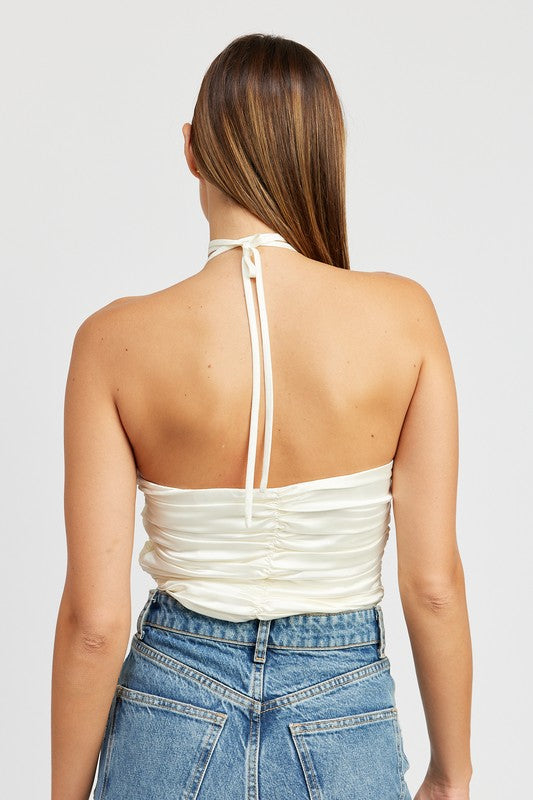 ROSETTE HALTER TUBE TOP - SELFTRITSS   