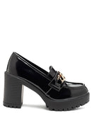 Sachs Block Heeled Chunky Loafers - SELFTRITSS