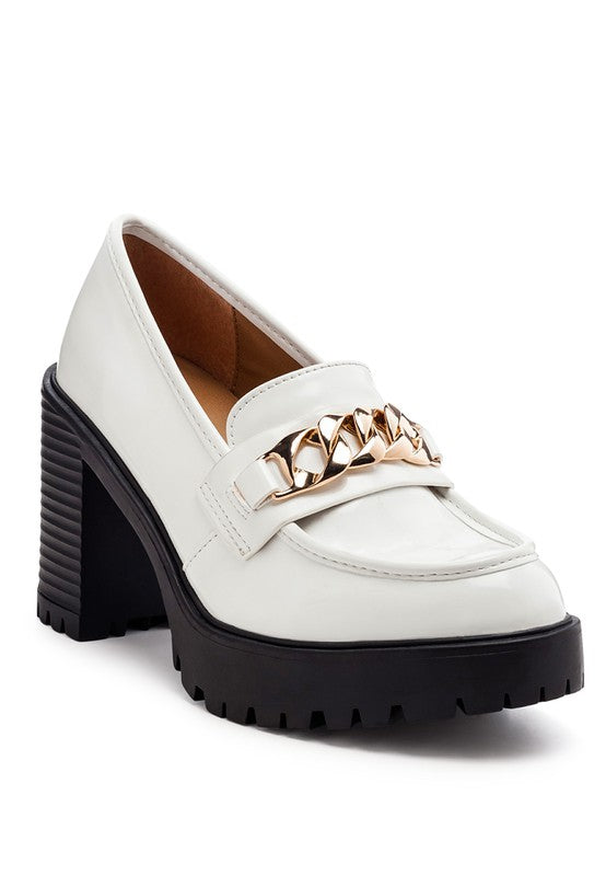 Sachs Block Heeled Chunky Loafers - SELFTRITSS