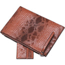 Snake Skin Leather Clutch Bag - SELFTRITSS