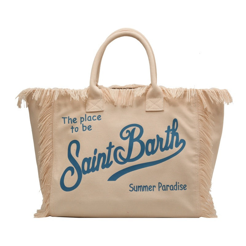 Denim Large Tote Beach Bag - SELFTRITSS   