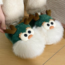 Cute Reindeer Plush Slippers