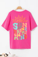 SUN SHINE ON MY MIND Round Neck T-Shirt - SELFTRITSS