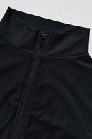 Zip Up Long Sleeve One-Piece Swimwear - SELFTRITSS