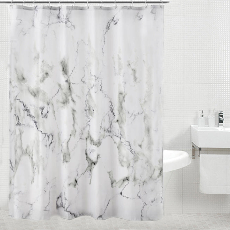 New Marble Pattern Polyester Shower Curtain - SELFTRITSS   