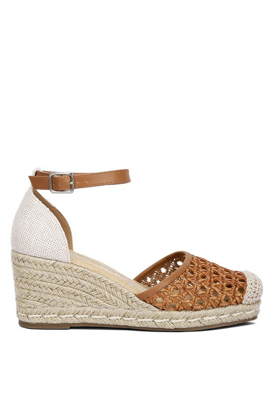 Mason Pin Buckle Wedge Heel Espradilles - SELFTRITSS  